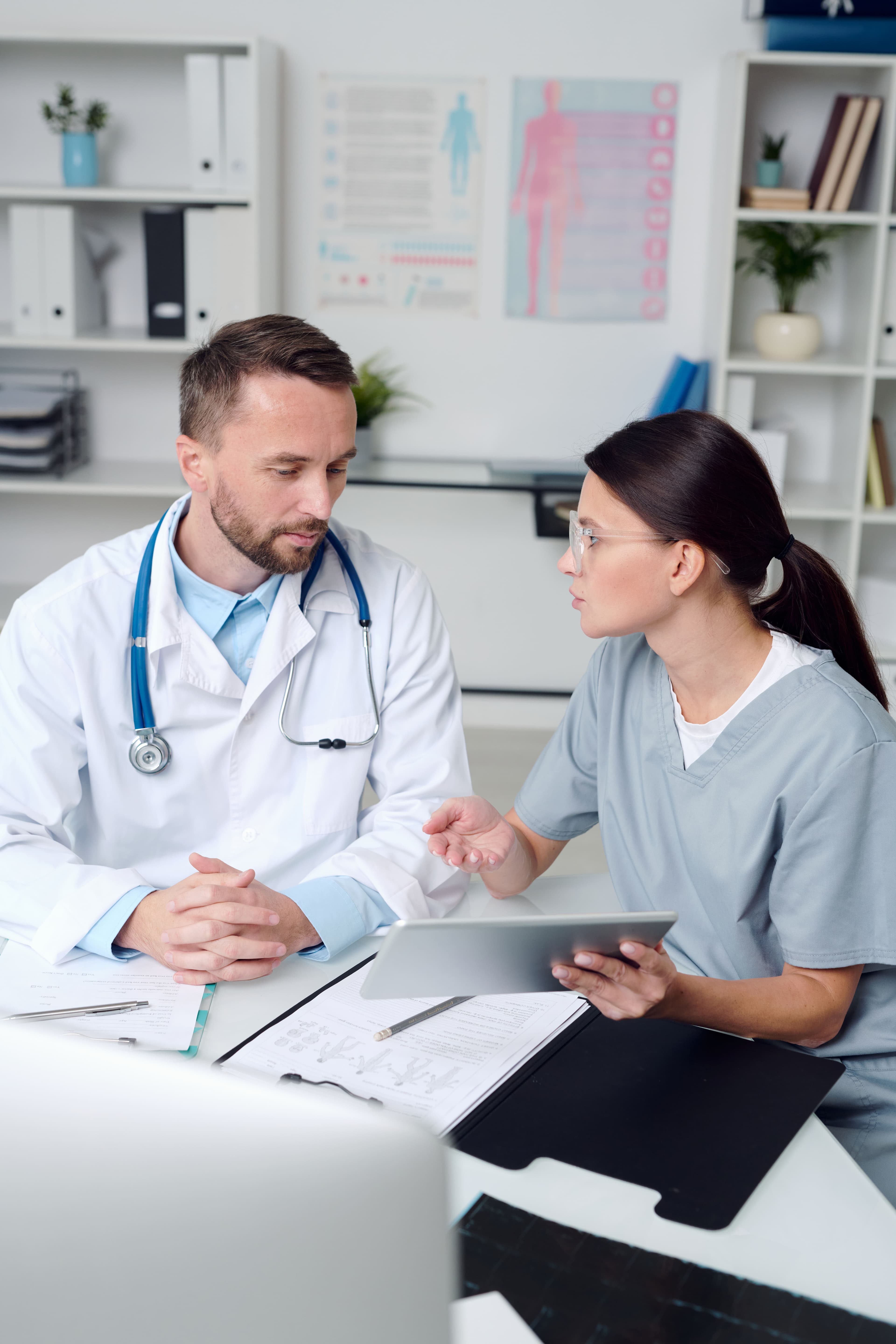 GP home visit, doctor visiting patient at home in Leicester