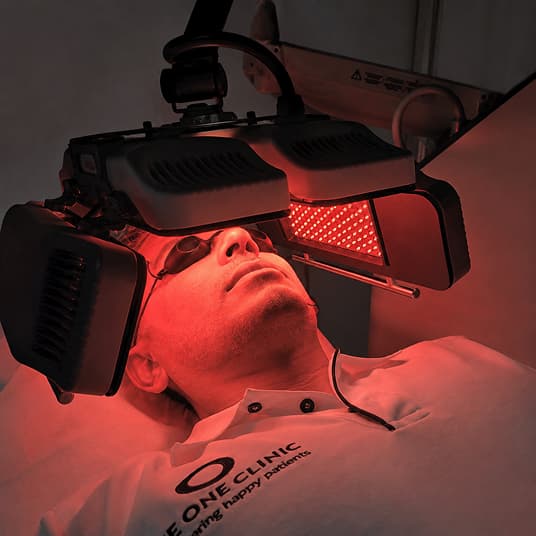 Dermalux LED light therapy treatment at The One Clinic